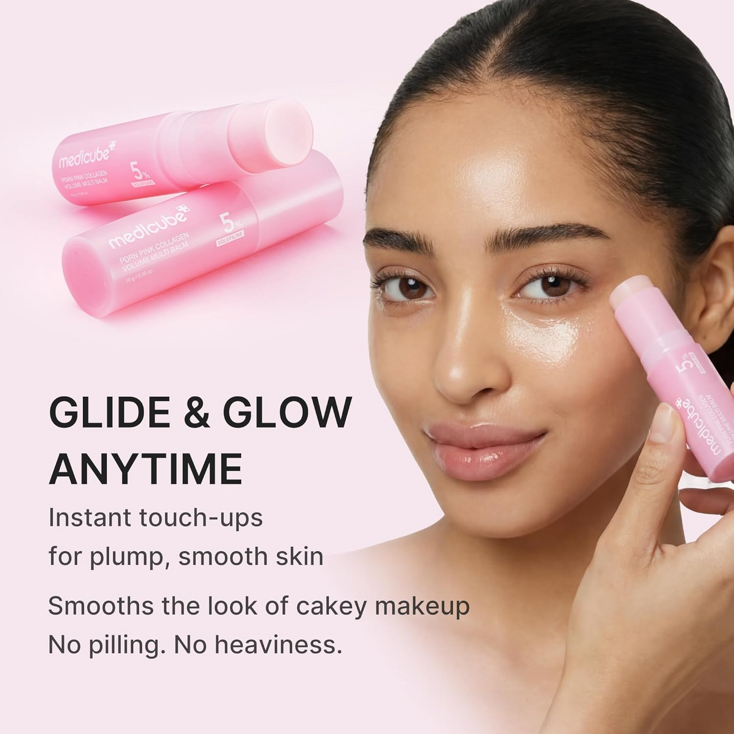 medicube PDRN Pink Collagen Volume Multi Balm Stick | Volufiline, PDRN, NAD, Collagen